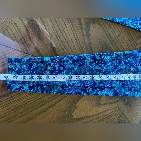 Talbots Blue/Green Flora‎ lFunnel Neck Pullover/Jogger/Loungewear (Size S/XS) - Picture 11 of 12